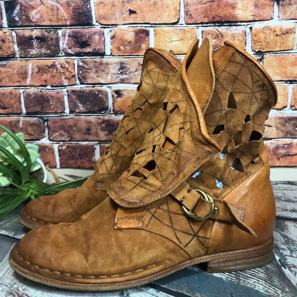 ๐๐ธ A.S 98 Nellyn Leather Suede Bootie ๐ธ๐ - Picture 16 of 16